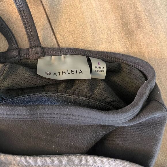 Athleta Grey Built in Bra Athletic Tank Top Women Small‎ - Picture 4 of 5